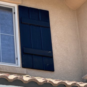 Prime Painting - This happened to my shutters a year after they were painted... - Painters Near Me - Murrieta, California Prime Painting - This happened to my shutters a year after they were painted... - Painters Near Me - Murrieta, California