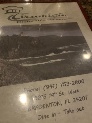 Menu photo 3 Tiramisu Ristorante Bradenton, FL Menu photo 3 Tiramisu Ristorante Bradenton, FL