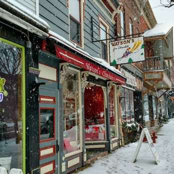 Watson's Chocolates - a snowy street in a small town - Candy Stores Near Me - Ellicottville, New York Watson's Chocolates - a snowy street in a small town - Candy Stores Near Me - Ellicottville, New York