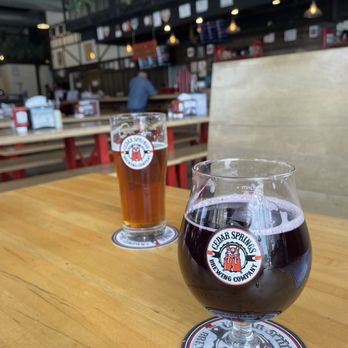 Cedar Springs Brewing Company - Salzburger Marzen draft  Cedar sangria cold and delicious! - German Near Me - Cedar Springs, Michigan