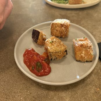 Luna Bistro Cafe - Parmesean eggplant - New American Near Me - Long Beach, California