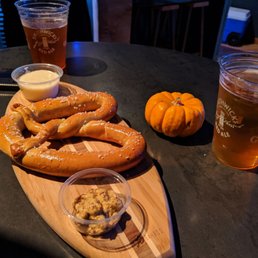 Pretzel and beer