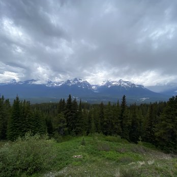 Whitehorn Bistro - View from patio - Bistros Near Me - Lake Louise, Alberta
