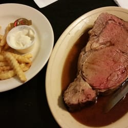 Tom & Tiff's - Friday night prime rib. Huge and delicious!