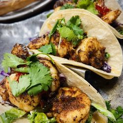 Crying Eagle Brewing - Shrimp Tacos - 3 in an order, highly recommend