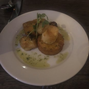 The North Fork - Polenta cakes - New American Near Me - New York, New York The North Fork - Polenta cakes - New American Near Me - New York, New York