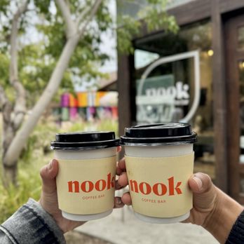 Nook Coffee Bar - Spanish latte, honey lavender latte - Coffee & Tea Near Me - Costa Mesa, California