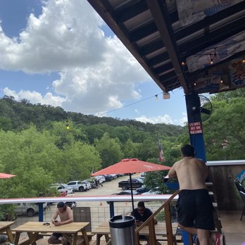Lone Star Float House & Grill - View from deck - Burgers Near Me - New Braunfels, Texas