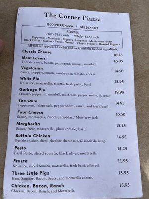 Menu photo 3 Corner Piazza Eldred, NY Menu photo 3 Corner Piazza Eldred, NY