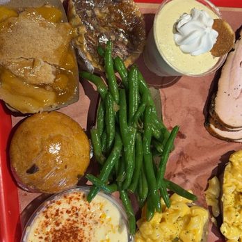 Terry Black's Barbecue - All the vegetarian sides - Barbeque Near Me - Austin, Texas