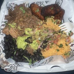 Caribbean Bol with fresh pico and avocado