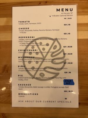Menu photo 2 Hopohni Urban Honolulu, HI