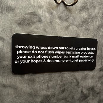 Habana - I thought this was so witty on the bathroom door - Cuban Near Me - Costa Mesa, California