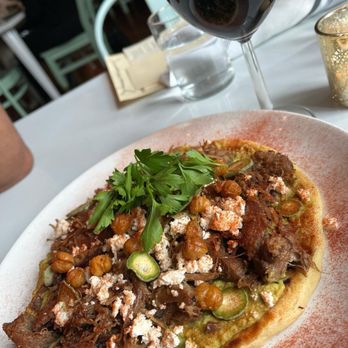 Pennyroyal Station - Lamb on flatbread - Comfort Food Near Me - Mount Rainier, Maryland Pennyroyal Station - Lamb on flatbread - Comfort Food Near Me - Mount Rainier, Maryland