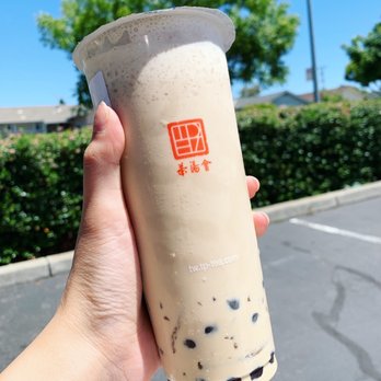 TP Tea - tie guan yin milk tea with qq noodles and boba - Bubble Tea Near Me - Cupertino, California