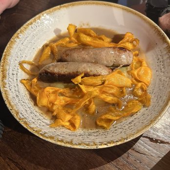 Three Tuns - Wild boar bangers and mash - Pubs Near Me - Marylebone, XGL Three Tuns - Wild boar bangers and mash - Pubs Near Me - Marylebone, XGL