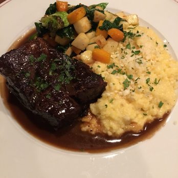 Riverside - Short Rib with Polenta - New American Near Me - Hood River, Oregon Riverside - Short Rib with Polenta - New American Near Me - Hood River, Oregon