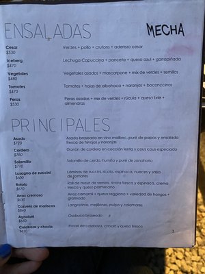 Menu photo 5 Mecha Fuego Porteño Buenos Aires, C