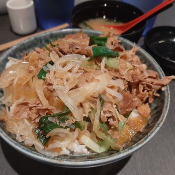 Mizu Sushi - Gyodon...simmered beef and onions over rice - Sushi Bars Near Me - Holland, Michigan Mizu Sushi - Gyodon...simmered beef and onions over rice - Sushi Bars Near Me - Holland, Michigan