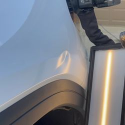 Push N Pull PDR - GMC Denali Fender Dent BEFORE PHOTO