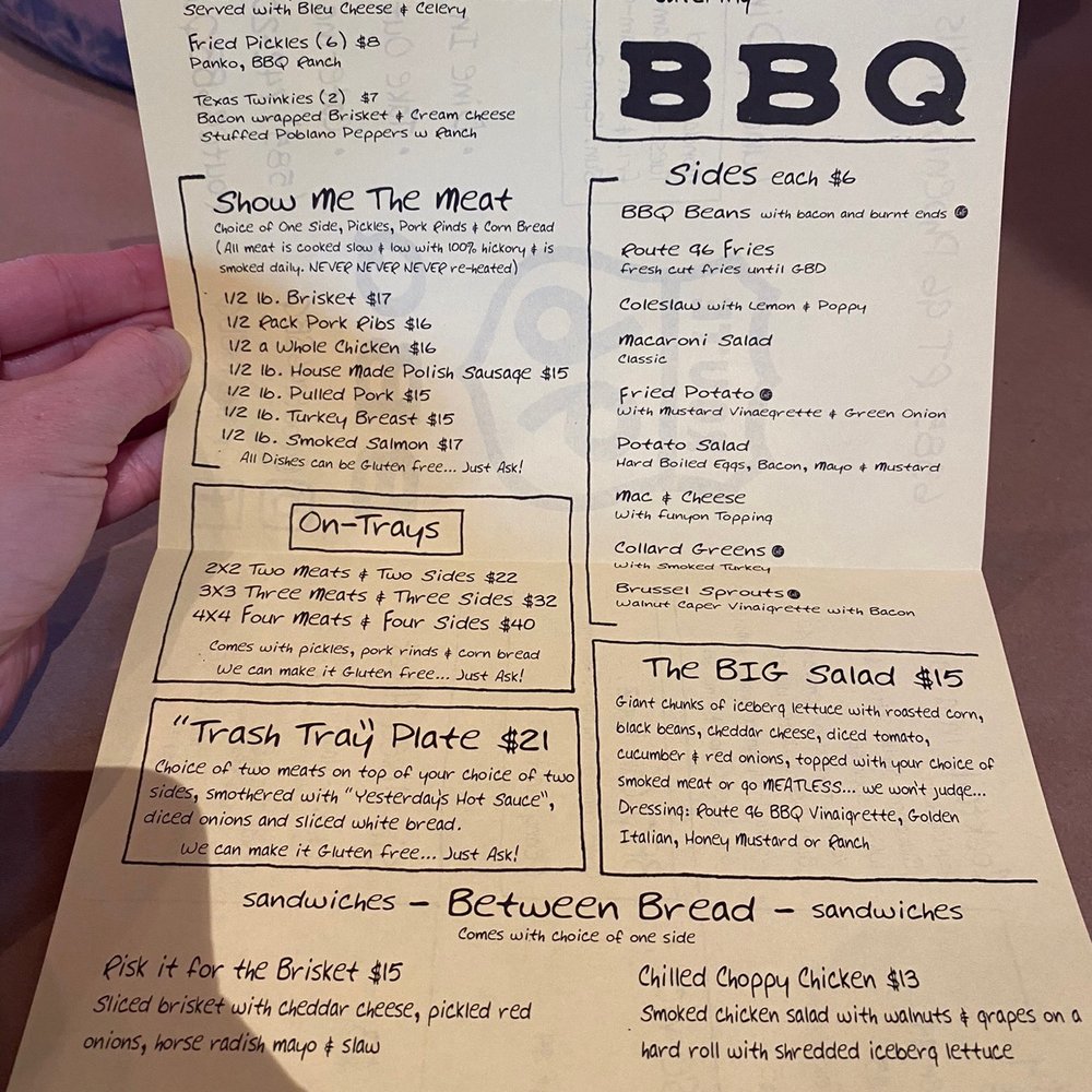 Route 96 BBQ - Menu - Barbeque Near Me - Victor, New York Route 96 BBQ - Menu - Barbeque Near Me - Victor, New York