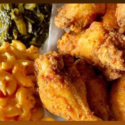 31 Flavors Soul Food Kitchen - Fried Chicken with two of our signature sides