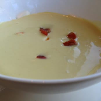 Alma - Chilled sweet corn soup, wild smoked salmon, cherry tomato - Cafes Near Me - Minneapolis, Minnesota