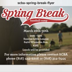 Southern California Baseball Academy - Last minutes sign ups