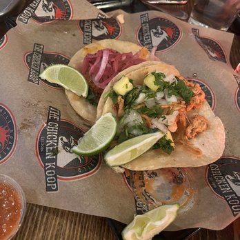 The Chicken Koop - Taco Sampler (we ate two tacos before taking the pic. Lol) - Breakfast & Brunch Near Me - Alhambra, California The Chicken Koop - Taco Sampler (we ate two tacos before taking the pic. Lol) - Breakfast & Brunch Near Me - Alhambra, California