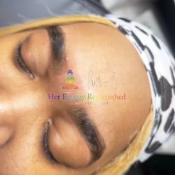 Her Energy Replenished Spa of Aesthetics - My client received a Brow Wax and Tint.