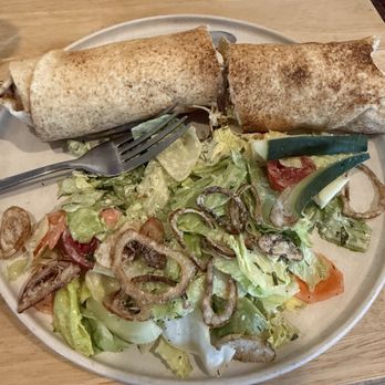 Vesta - Large Falafel wrap and side salad - Italian Near Me - North Yarmouth, Maine