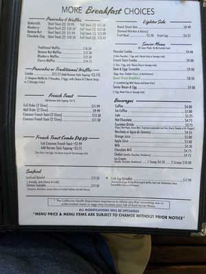 Menu photo 4 The Beach Street Cafe Watsonville, CA Menu photo 4 The Beach Street Cafe Watsonville, CA