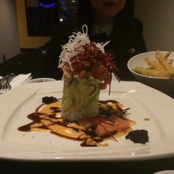 Uni Sushi - Salmon tower - Sushi Bars Near Me - Plano, Texas Uni Sushi - Salmon tower - Sushi Bars Near Me - Plano, Texas