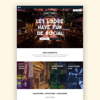 Made Symple - Lucky Strike Entertainment website design and development - Web Design Near Me Made Symple - Lucky Strike Entertainment website design and development - Web Design Near Me