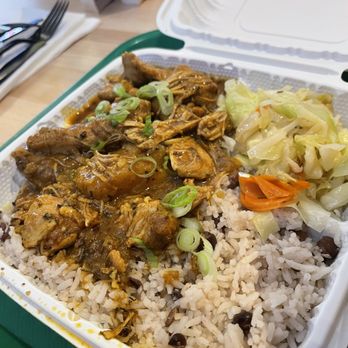 Caribbean Gourmet - Curry chicken peas and rice - Caribbean Near Me - San Gabriel, California