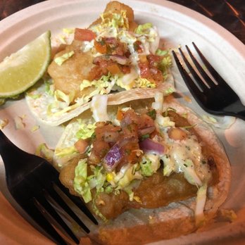 Spanglish Kitchen - Tempura fish tacos $1.50 on Friday's! - Mexican Near Me - Alhambra, California Spanglish Kitchen - Tempura fish tacos $1.50 on Friday's! - Mexican Near Me - Alhambra, California