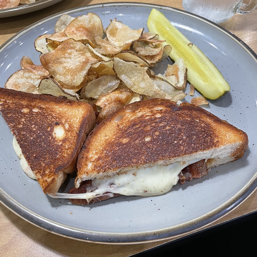 Eggcetera Breakfast & Lunch - Loaded grilled cheese with chips - Breakfast & Brunch Near Me - Fort Myers, Florida Eggcetera Breakfast & Lunch - Loaded grilled cheese with chips - Breakfast & Brunch Near Me - Fort Myers, Florida