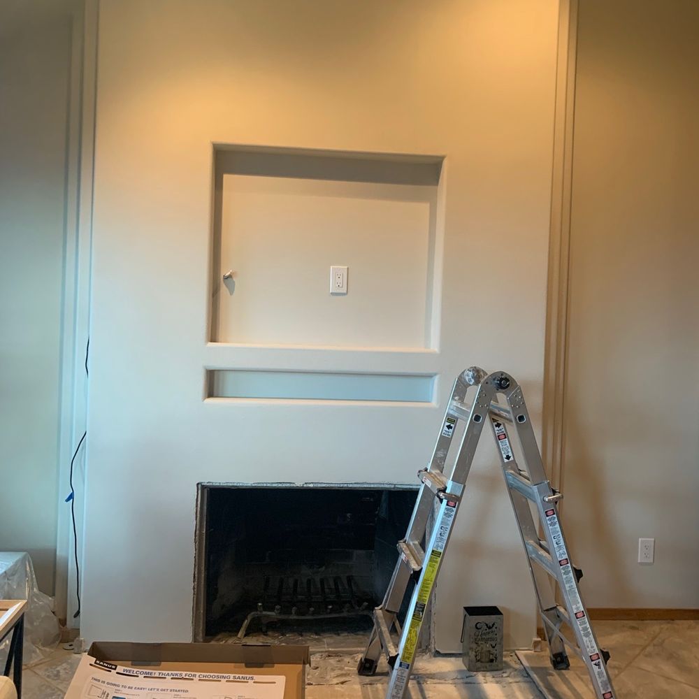 MLKD Drywall - Fireplace after - Drywall Installation & Repair Near Me - Everett, Washington MLKD Drywall - Fireplace after - Drywall Installation & Repair Near Me - Everett, Washington