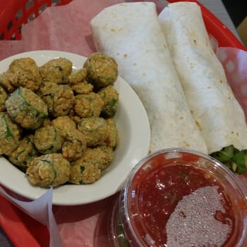 Soul Fish Cafe - Shrimp tacos with fried okra - Seafood Near Me - Memphis, Tennessee Soul Fish Cafe - Shrimp tacos with fried okra - Seafood Near Me - Memphis, Tennessee