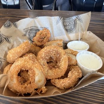 Left Coast Brewing - Sad onion rings. - Distilleries Near Me - Ontario, California Left Coast Brewing - Sad onion rings. - Distilleries Near Me - Ontario, California