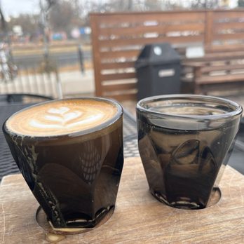 Switchback Coffee Roasters - Sparkling water with a cortado. Classic Italian way. - Coffee & Tea Near Me - Colorado Springs, Colorado Switchback Coffee Roasters - Sparkling water with a cortado. Classic Italian way. - Coffee & Tea Near Me - Colorado Springs, Colorado
