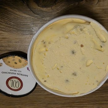 GOL Ice Cream - Saffron pistachio ice cream - Ice Cream & Frozen Yogurt Near Me - San Ramon, California