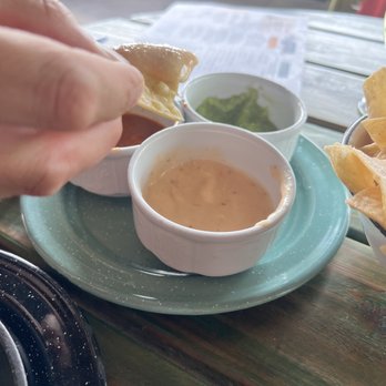 A'Verde Cocina and Tequila Library - Three salsas. All yummy! - New Mexican Cuisine Near Me - Cary, North Carolina