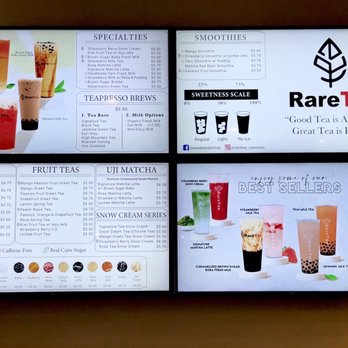 RareTea - Boba menu - Bubble Tea Near Me - Sacramento, California RareTea - Boba menu - Bubble Tea Near Me - Sacramento, California