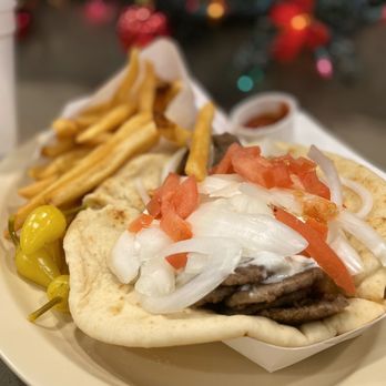 Pete's Burgers - Gyro combo... very tasty except the fries were too salty - American Near Me - Los Angeles, California Pete's Burgers - Gyro combo... very tasty except the fries were too salty - American Near Me - Los Angeles, California