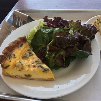 Forage - Goat cheese and asparagus quiche with a salad side. So delicious - Salad Near Me - Los Angeles, California Forage - Goat cheese and asparagus quiche with a salad side. So delicious - Salad Near Me - Los Angeles, California
