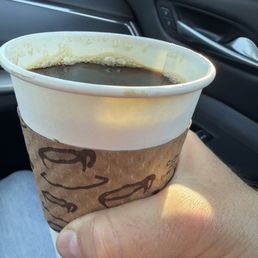 Dark roast organic black coffee