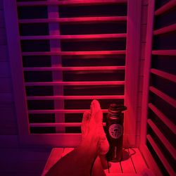 Peak Performance Float - Infrared Sauna with Lighting feature ( the large one has Bluetooth capability so listen to your music as you sauna!)
