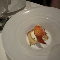 Lobster bisque before the bisque is poured