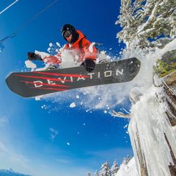 Deviation Ski & Snowboard Works - Kyle takes flight on the Joule.